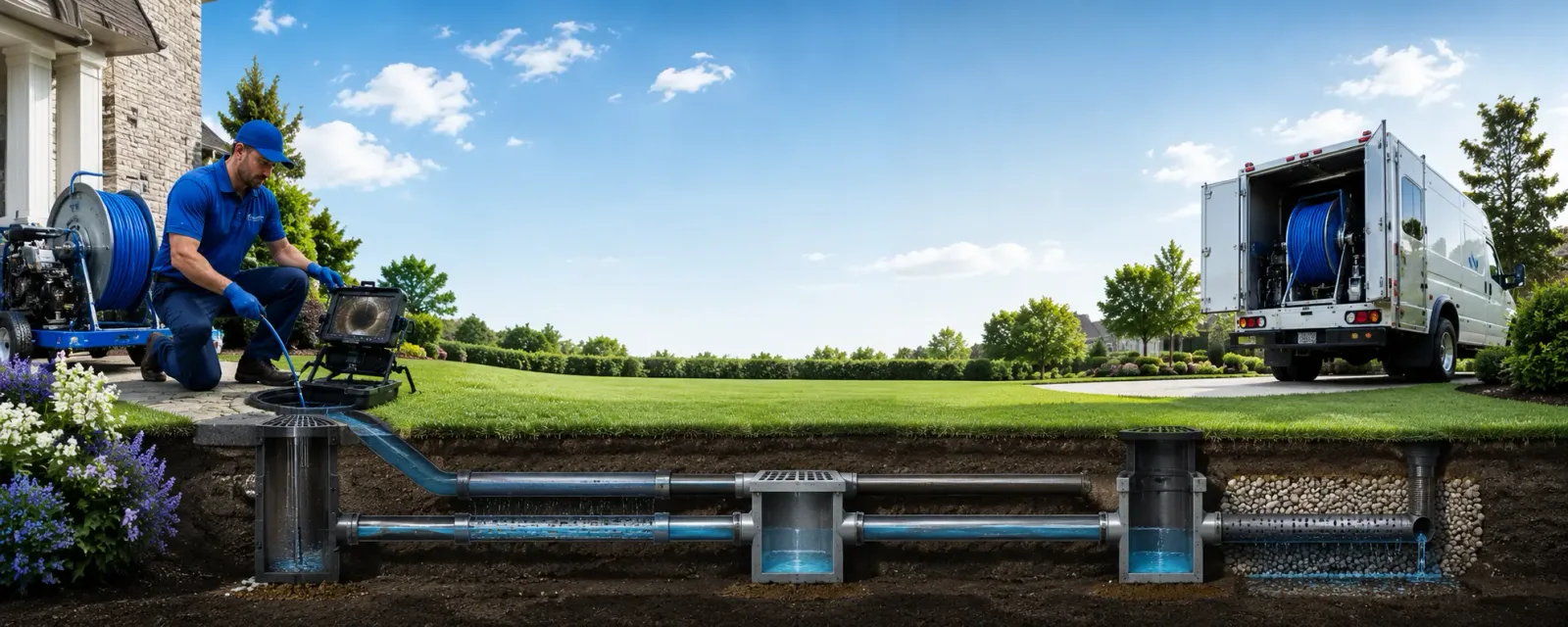 Outdoor drain cleaning information for China, TX